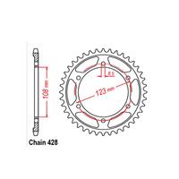 Rear Sprocket - Steel 60T 428P