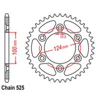Rear Sprocket - Steel 42T 525P