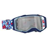 SCOTT Prospect Ethika Goggles - Blue/Red (Silver Chrome Lens)