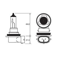 Bulb - Halogen 12V 35W - H8 - PGJ19-2