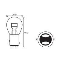 Bulb - Stop Tail 6V 21/3CP (17/5.3W) - BAY15D