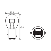Bulb - Stop Tail 6V 21/3CP (17/5.3W) - BAY15D
