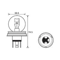 Bulb - Headlight 12V 45/40W - P45T