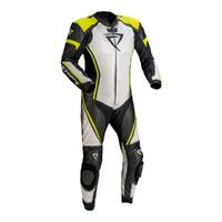 Difi "Imola" 1pc Racing Suit - Black/White/Yellow [Size: 2XL / 56]