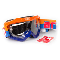 Ariete 07 Line Motorcycle Goggle - Orange/Blue