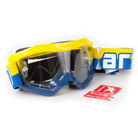 Ariete 07 Line Motorcycle Goggle - Yellow/Blue
