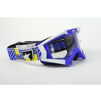 Ariete Motorcycle Goggle Riding Crows - Blue/Yellow