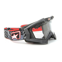 Ariete Motorcycle Goggle Riding Crows - Black