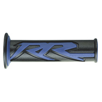 Ariete Motorcycle Hand Grips - R/REPLICA Blue/Black - 125mm Open End