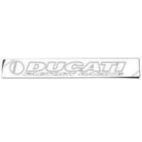 Sticker Racing D/Cut - Ducati, White (930 x 110mm)