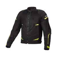 Macna Hurracage Jacket Black/Fluro Yellow