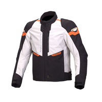 Macna Traction Jacket Ivory/Black/Orange