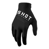Shot Raw Gloves - Black [Size: 10]