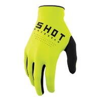 Shot Raw Gloves - Neon Yellow [Size: 10]