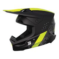 Shot Race Helmet - Camo Matt Blk/Neon Yel Mips