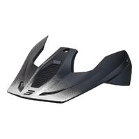 Shot Race Helmet Replacement Peak - Raw Black Matt