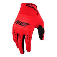 Shot Vision Gloves - Red [Size: 10]