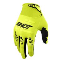 Shot Vision Gloves - Neon Yellow [Size: 10]