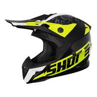 Shot Pulse Kid Helmet - Airfit Black/White/Neon Yellow [Size: L]