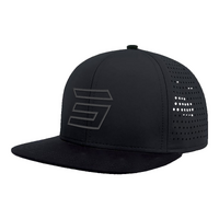 Shot Dome Snapback Cap - Black