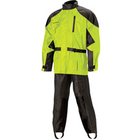Nelson-Rigg Aston Rainsuit AS-3000 Deluxe 2 piece Black/Hi-Vis Yellow - Small