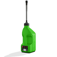 Gen 3 - 2.5G/10L Kawi Tuff Jug with Black Standard Cap & Auto-Stop Spout w/ View Strip