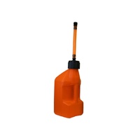 Tuff Jug 5 Gal/20 Litre Orange w/Black Standard Cap/Orange Flexible Auto Shut Off Spout