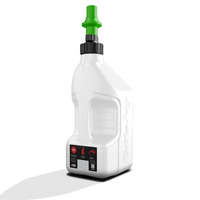 Gen 3 - 2.5G/10L White Tuff Jug with Kawi Green Ripper Cap w/ View Strip