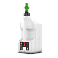 Gen 3 - 5G/20L White Tuff Jug with Kawi Green Ripper Cap w/ View Strip