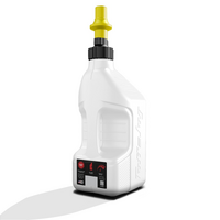Gen 3 - 2.5G/10L White Tuff Jug with Yellow Ripper Cap w/ View Strip