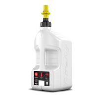 Gen 3 - 5G/20L White Tuff Jug with Yellow Ripper Cap w/ View Strip