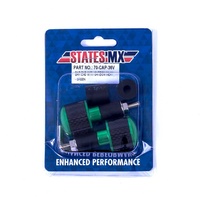 States MX Bar Ends With Carbon Inlay - Green