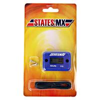 States MX Hour Meter - Blue