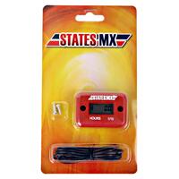 States MX Hour Meter - Red