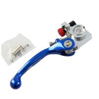 States MX Clutch Lever - STD Flex - Husq. - Blue (Brembo Master Cyl.)