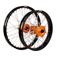 States MX Wheel Set - KTM SX - 21" Front/19" Rear - Black/Orange