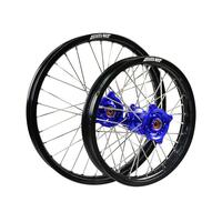 States MX Wheel Set [Sml] - Yam YZ85/Suz RM85 - 17" Front/14" Rear - Black/Blue