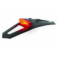 Polisport Taillight With LED Stop/Tail Light & Number Plate Light - Black