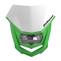 Polisport Halo Headlight - Green/White