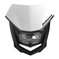 Polisport Halo Headlight - Black/White