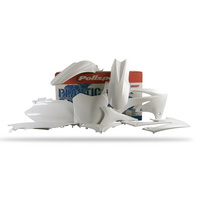 Polisport Plastics MX Kit Honda CRF250R 11-13/CRF450R 11-12 - White