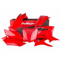 Polisport Plastics MX Kit - Hon CRF250R ('14-17), CRF450R ('13-16) - Red
