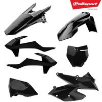 Polisport Plastics MX Kit - KTM EXC/EXC-F ('17-19) - Black