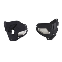 Polisport Clutch & Alt Cover Kit Hon Cb650/Cbr650 14-20 - Blk/Sil