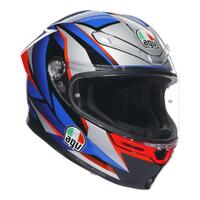 AGV K6S Slashcut Road Helmet - Blue/Red [Size: L]