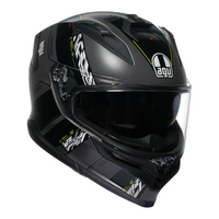 AGV K7 Helmet - Kyber Matt Grey/Yellow Fluo