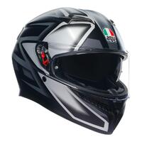 AGV K3 Road Helmet - Compound Matt Black/Grey [Size: 2XL]