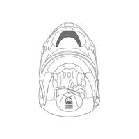AGV Sportmodular Summer Wind Protector [Size: 2XS-L]