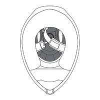 AGV Compact ST Removable Crown Pad