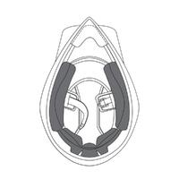 AGV AX9 Cheek Pads - Black